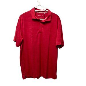 Walter Hagen Polo Mens Sz Large Vivid Raspberry Moisture Wicking Golf Shirt NEW